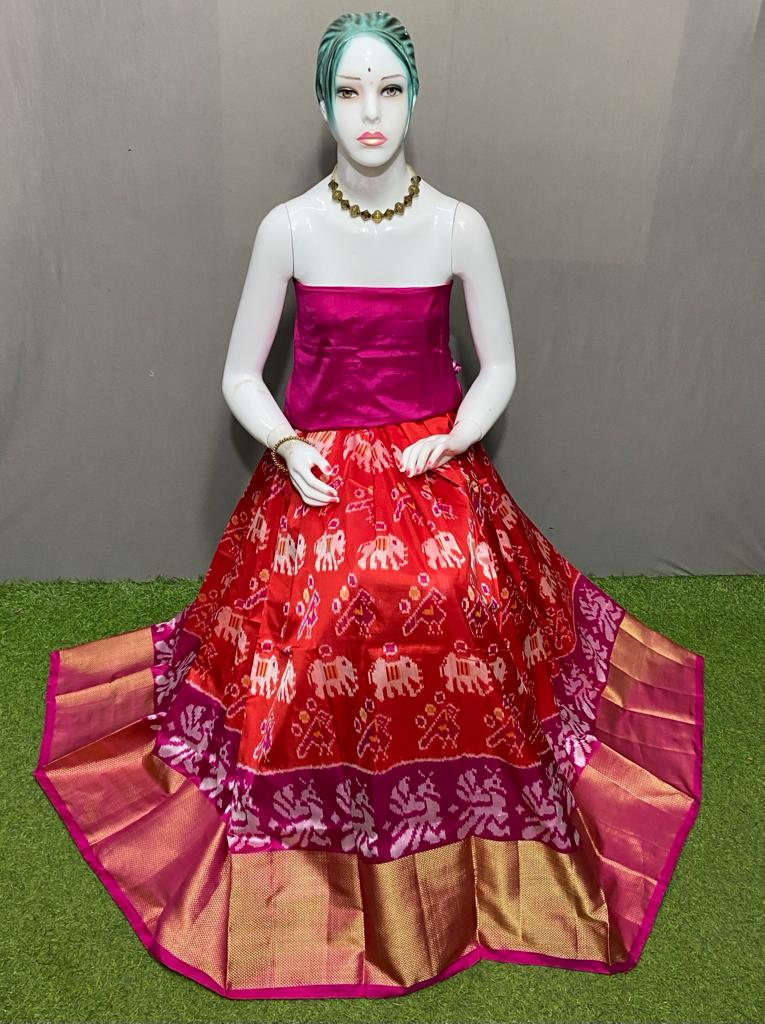 Pochampally Silk Ikat With Attached Paithani Border Navaratna Bhat White  Saree | Kankatala