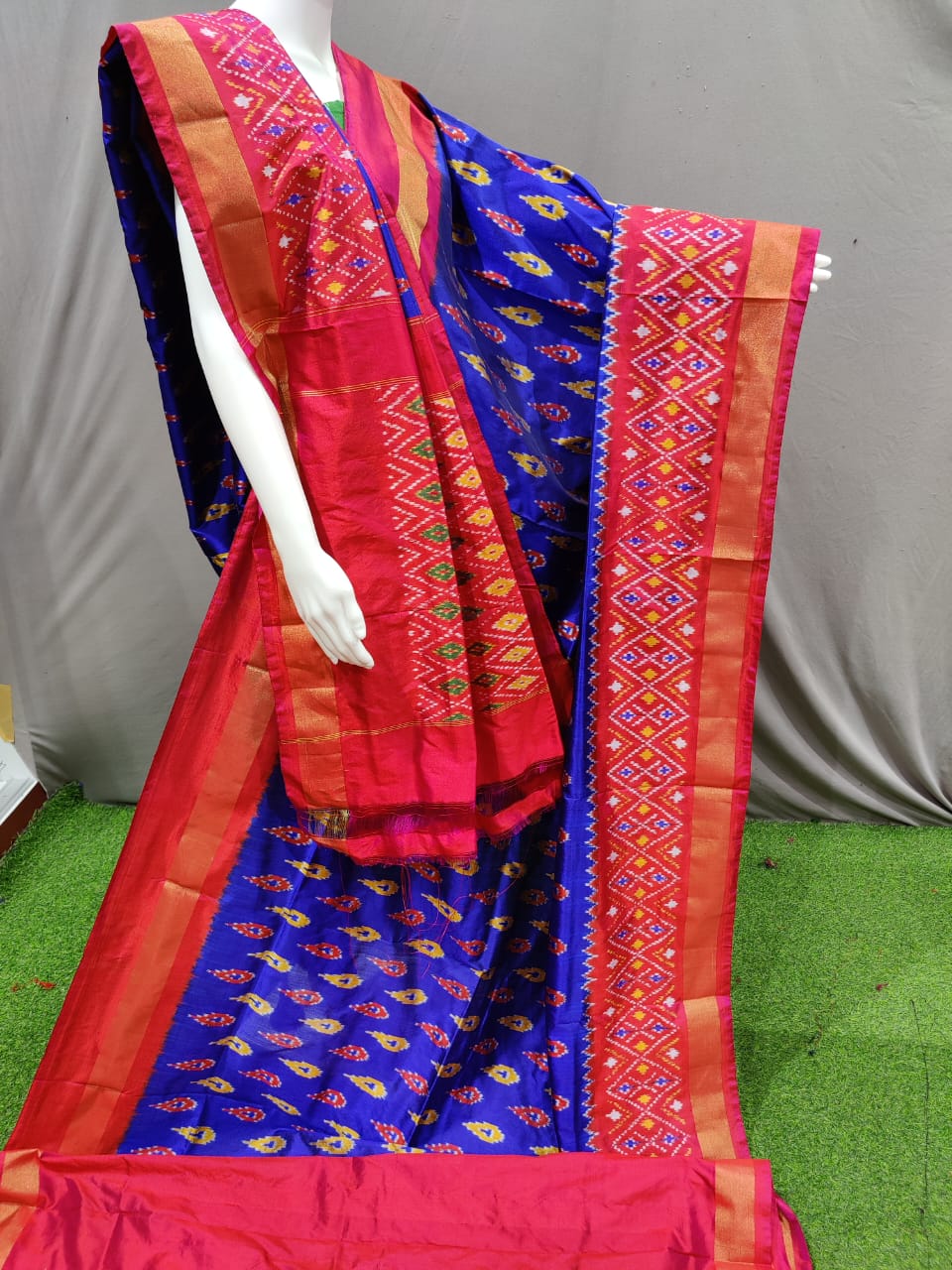 6.3 m (with blouse piece) Ikkat Silk Saree at Rs 6000 in Coimbatore | ID:  25750443012