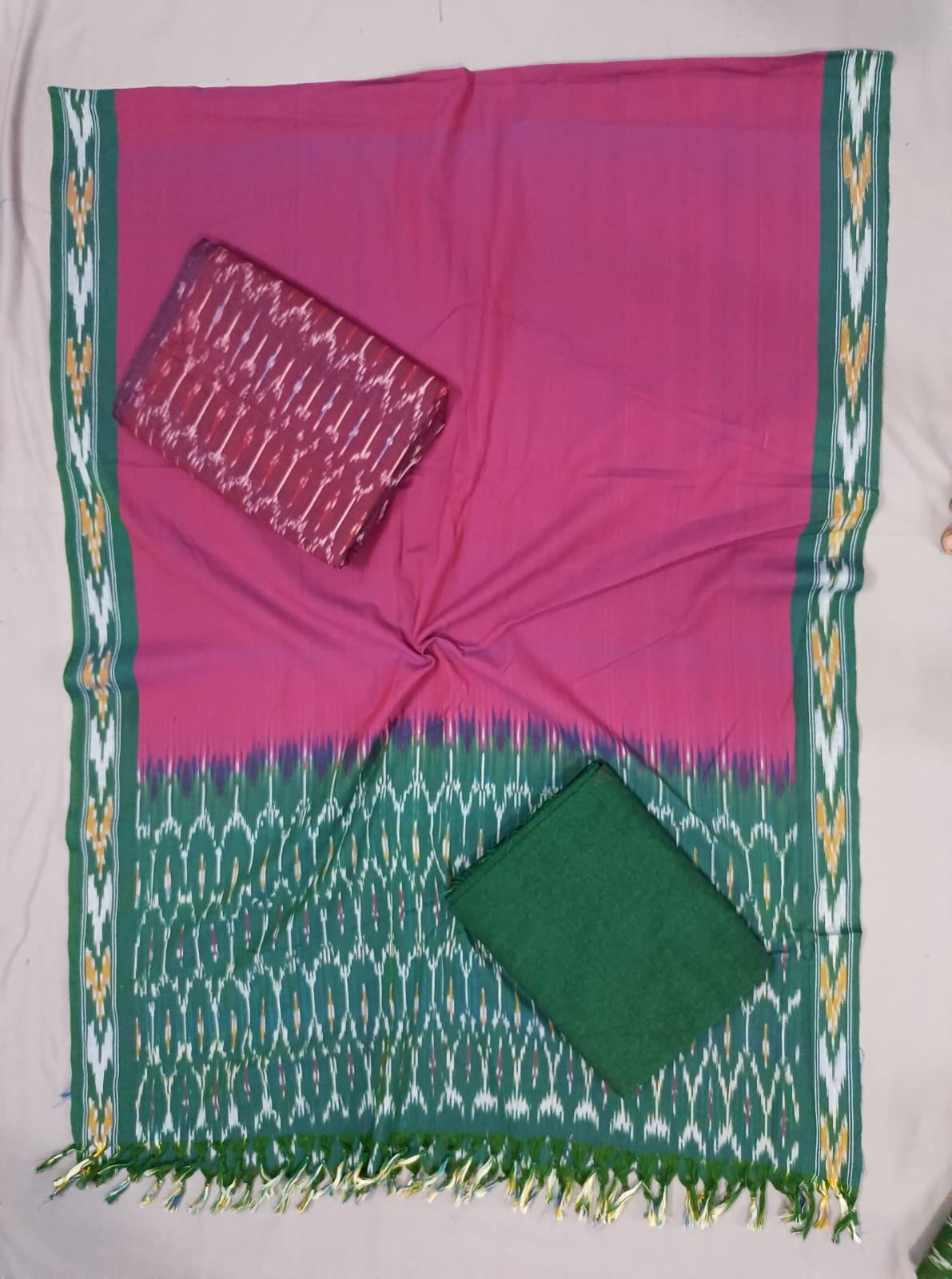 Handwoven Cotton Dress material – Krayaa