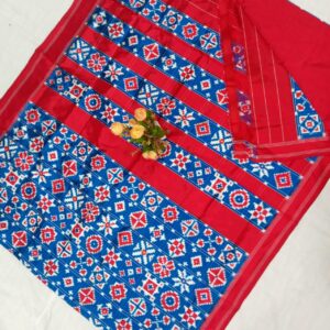 Ikkat Telia Rumal Silk Sarees