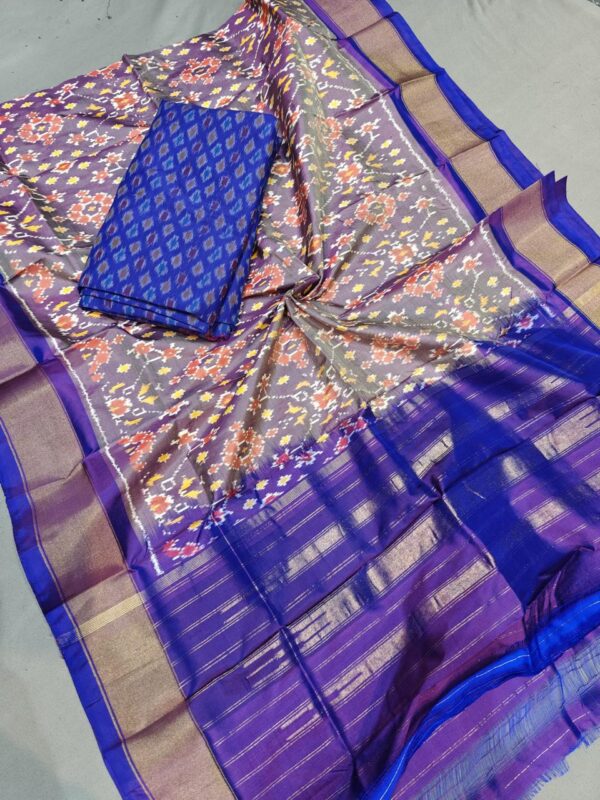 Ikkat Silk Dress Materials Unstitched Pochampally Handloom - PRSU700010