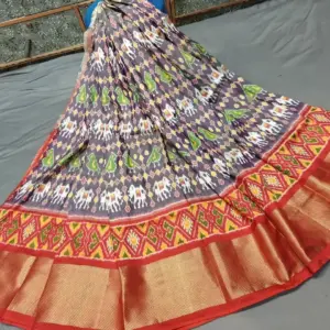 Ikat lehenga material best sale