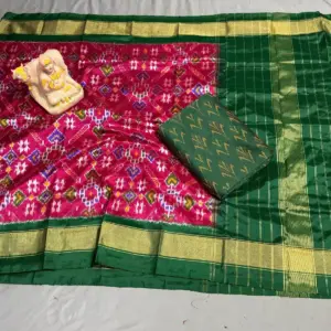 Ikkat Silk Suits HandloomWear