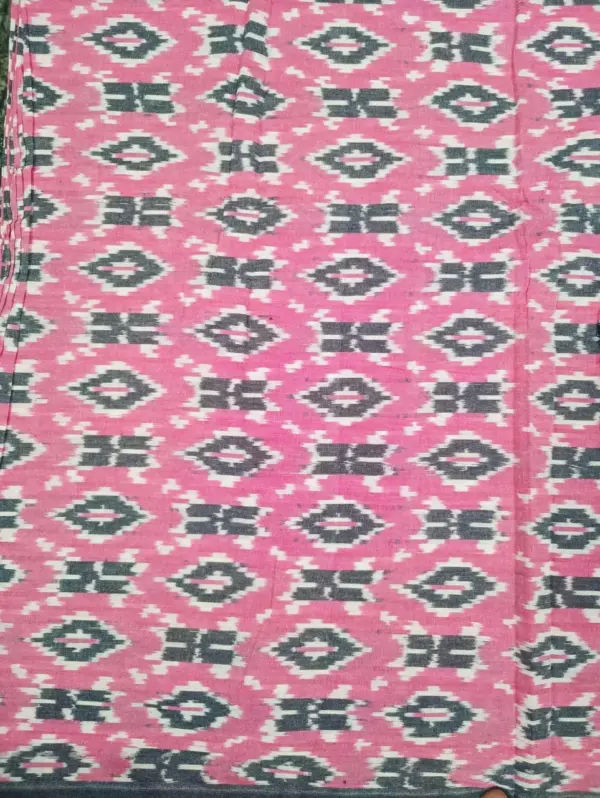 Double Ikkat cotton fabric Handloom materials -  DIKCF0002