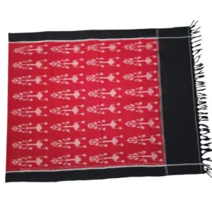Pochampally Double Double ikkat cotton Dupattas | Double Weaving Handloom  | Length 2.5 Meters - IKD00010