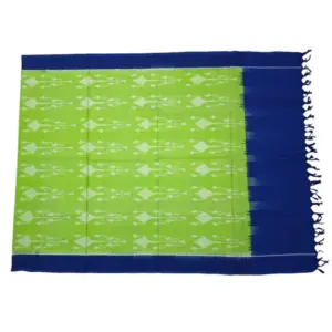 Pochampally Double ikkat cotton Dupattas | Double Weaving Handloom  | Length 2.5 Meters - IKD00012