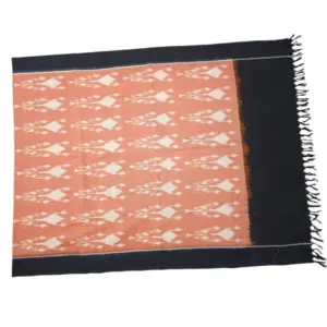 Pochampally Double ikkat cotton Dupattas | Double Weaving Handloom  | Length 2.5 Meters - IKD00014