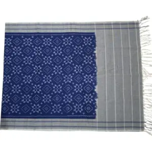 Pochampally Double ikkat cotton Dupattas | Double Weaving Handloom  | Length 2.5 Meters - IKD00017