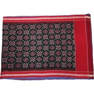 Pochampally Double ikkat cotton Dupattas | Double Weaving Handloom  | Length 2.5 Meters - IKD00022
