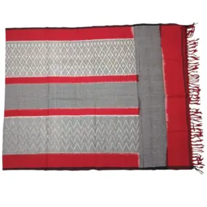 Pochampally Double ikkat cotton Dupattas | Double Weaving Handloom  | Length 2.5 Meters - IKD0003