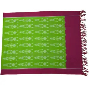 Pochampally Double ikkat cotton Dupattas | Double Weaving Handloom  | Length 2.5 Meters - IKD00030