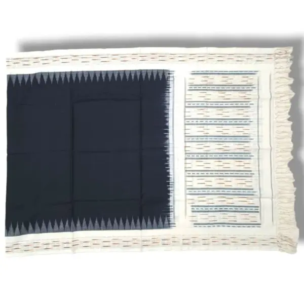 Pochampally Double ikkat cotton Dupattas | Double Weaving Handloom  | Length 2.5 Meters - IKD00034