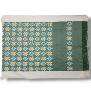 Pochampally Double ikkat cotton Dupattas | Double Weaving Handloom  | Length 2.5 Meters - IKD00037