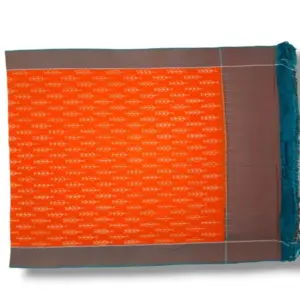 Pochampally Double ikkat cotton Dupattas | Double Weaving Handloom  | Length 2.5 Meters - IKD00041