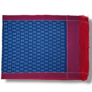 Pochampally Double ikkat cotton Dupattas | Double Weaving Handloom  | Length 2.5 Meters - IKD00042
