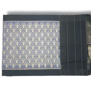 Pochampally Double ikkat cotton Dupattas | Double Weaving Handloom  | Length 2.5 Meters - IKD00048