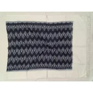 Pochampally Double ikkat cotton Dupattas | Double Weaving Handloom  | Length 2.5 Meters - IKD00049