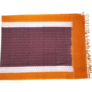 Pochampally Double ikkat cotton Dupattas | Double Weaving Handloom  | Length 2.5 Meters - IKD0005