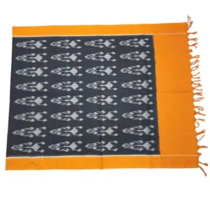 Pochampally Double ikkat cotton Dupattas | Double Weaving Handloom  | Length 2.5 Meters - IKD0006
