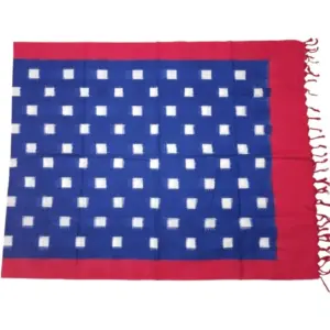 Pochampally Double ikkat cotton Dupattas | Double Weaving Handloom  | Length 2.5 Meters - IKD0007