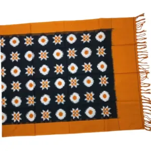 Pochampally Ikkat Telia Rumal Handloom cotton Dupattas | Length 2.5 Meters - IKTD0006