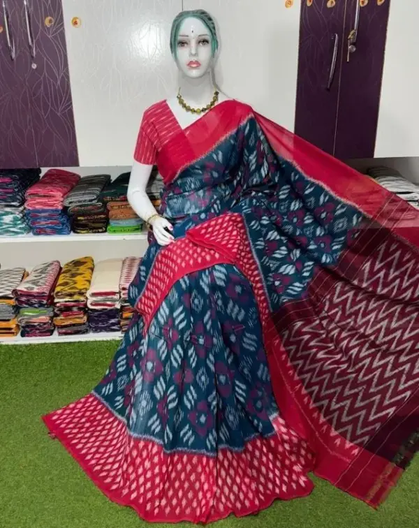 Double ikkat mercerized cotton sarees, pochampally cotton sarees online, Ikat mercerised Cotton sarees, Pochampally mercerized cotton Sarees, IKAT Sarees, Buy Double ikkat saree online at best price, Pure Pochampally Cotton Sarees, IKKAT COTTON SAREES with price, Double Ikkat Cotton Sarees, Double ikkat mercerized cotton sarees wholesale, Ikkat cotton sarees with price, Double ikkat mercerized cotton sarees online shopping, Cotton sarees below 5000, Pure ikkat cotton sarees,Ikkat Pochampally Cotton Sarees, Double Ikat Sarees, Stunning Mercerized Handloom Pochampally Ikkat Sarees, pochampally Double Ikkat Saree, Pochampally Ikkat Cotton Saree, Mercerized Cotton Saree, Pochampally Ikkat Sarees Online, Double Ikkat Mercerized Cotton Saree, Handloom Sarees, Ikkat Saree Collection, Traditional Saree, Authentic Pochampally Ikkat Saree, Designer Double Ikkat Wedding Saree, Ikkat Special Saree, double ikkat handloom cotton saree, Handwoven Ikkat Cotton Saree for Festivals, Buy Pochampally Double Ikkat Saree Online, Ikkat Saree for Parties, High-Quality Double Ikat Weave Handloom Cotton Saree, Double Ikkat Mercerised Cotton Saree, Latest Pochampally Ikkat Designer Mercerised Cotton Saree, Ikkat Sico Silk Cotton Sarees With Blouse, Cotton Saree, Woven double Ikkat Cotton saree, Ikat Teliya Cotton Saree, Pochampally Ikkat Cotton cream With Yellow Color Saree, Double Ikkat Special Designer Mercerised Cotton Saree, Double Ikkat Pochampally Mercerized cotton saree Light Weight Without Blouse, Black Orange Handloom Mercerized Cotton Saree, Mercerised double Ikkat pochampalli cotton saree in white with purple, Handloom Pochampally Woven Ikat Cotton Saree, Pochampally Cotton Double Ikat Black Saree, Woven Ikkat Pochampally Cotton saree, Mercerized cotton saree Light Weight With Blouse,