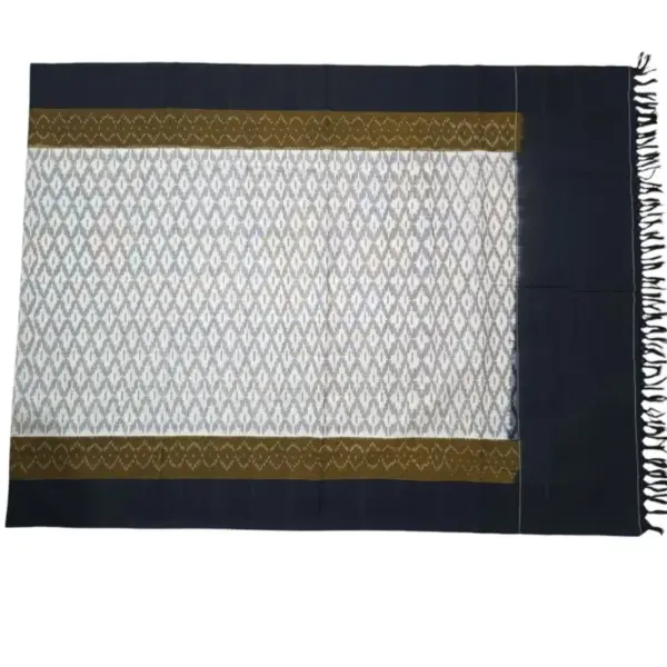 Pochampally Double ikkat cotton Dupattas | Double Weaving Handloom  | Length 2.5 Meters - IKD00016