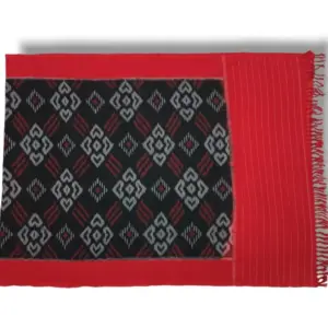 Pochampally Double ikkat cotton Dupattas | Double Weaving Handloom  | Length 2.5 Meters - IKD00029