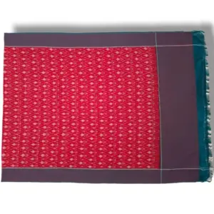 Pochampally Double ikkat cotton Dupattas | Double Weaving Handloom  | Length 2.5 Meters - IKD00033