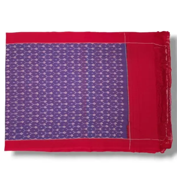 Pochampally Double ikkat cotton Dupattas | Double Weaving Handloom  | Length 2.5 Meters - IKD00035
