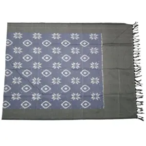Pochampally Double ikkat cotton Dupattas | Double Weaving Handloom  | Length 2.5 Meters - IKD0007