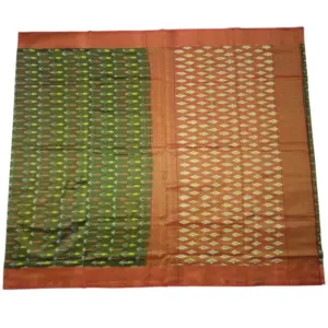 Single Ikkat Pochampally Mercerized cotton saree With Blouse | Handloom Cotton Sarees -SMCS0001