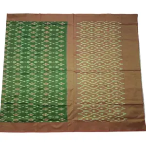 Single Ikkat Pochampally Mercerized cotton saree With Blouse | Handloom Cotton Sarees -SMCS0002