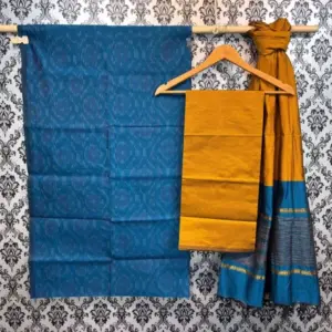 Pochampally Ikkat Silk Mix Unstitched Ethnic Dress Materials -CKSMDM0001