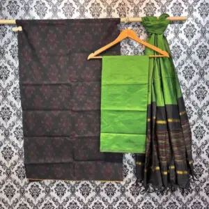Pochampally Ikkat Silk Mix Unstitched Ethnic Dress Materials -CKSMDM00013