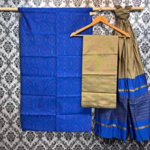 Pochampally Ikkat Silk Mix Unstitched Ethnic Dress Materials -CKSMDM00015