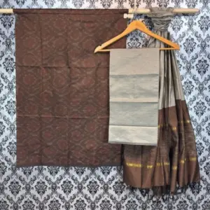 Pochampally Ikkat Silk Mix Unstitched Ethnic Dress Materials -CKSMDM00017