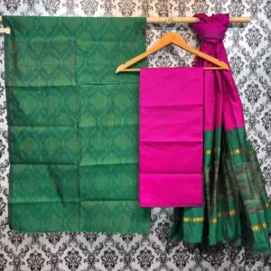 Pochampally Ikkat Silk Mix Unstitched Ethnic Dress Materials -CKSMDM00022