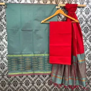 Pochampally Ikkat Silk Mix Unstitched Ethnic Dress Materials -CKSMDM00031
