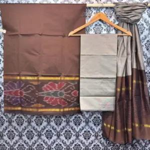 Pochampally Ikkat Silk Mix Unstitched Ethnic Dress Materials -CKSMDM00032