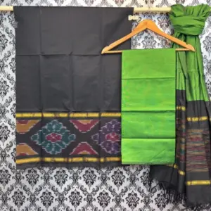 Pochampally Ikkat Silk Mix Unstitched Ethnic Dress Materials -CKSMDM00034