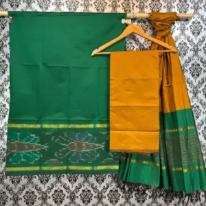 Pochampally Ikkat Silk Mix Unstitched Ethnic Dress Materials -CKSMDM00036