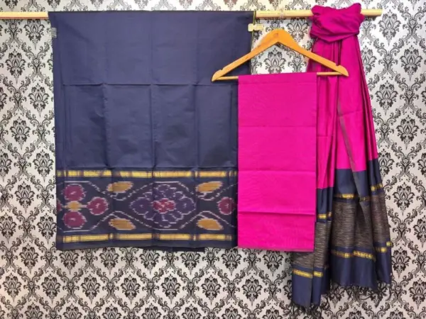 Pochampally Ikkat Silk Mix Unstitched Ethnic Dress Materials -CKSMDM00040