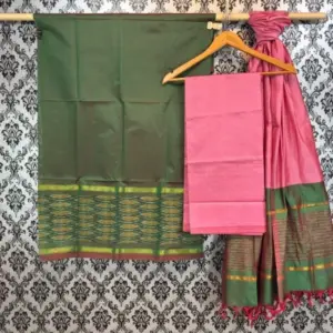 Pochampally Ikkat Silk Mix Unstitched Ethnic Dress Materials -CKSMDM00040