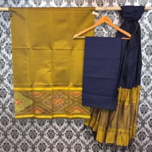 Pochampally Ikkat Silk Mix Unstitched Ethnic Dress Materials -CKSMDM00047