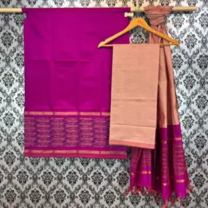 Pochampally Ikkat Silk Mix Unstitched Ethnic Dress Materials -CKSMDM00048