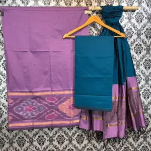 Pochampally Ikkat Silk Mix Unstitched Ethnic Dress Materials -CKSMDM00048