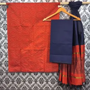 Pochampally Ikkat Silk Mix Unstitched Ethnic Dress Materials -CKSMDM0005