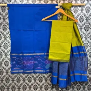Pochampally Ikkat Silk Mix Unstitched Ethnic Dress Materials -CKSMDM0005