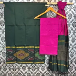 Pochampally Ikkat Silk Mix Unstitched Ethnic Dress Materials -CKSMDM00051